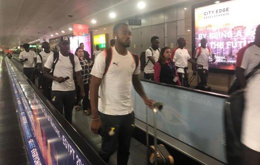 The Black Stars have touched down in Accra
