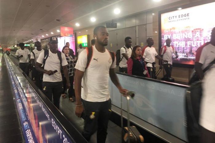 The Black Stars have touched down in Accra