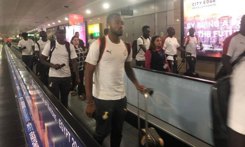 The Black Stars have touched down in Accra