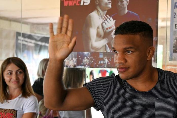 Zhan Beleniuk, an Olympic wrestler with Rwandan roots, is running to become the first mixed-race member of Ukraine's parliament