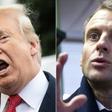President Donald Trump (left) has generally got along well with French counterpart Emmanuel Macron