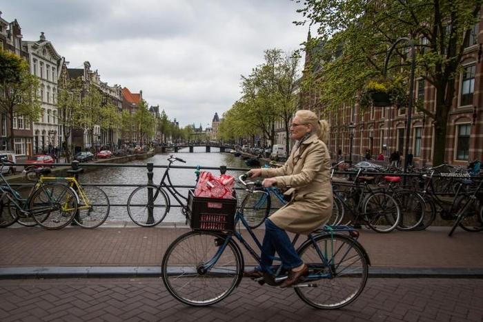 Cycling is a way of life in the Netherlands, but the use of mobile phones has been a growing hazard