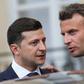 French President Emmanuel Macron says new peace talks may be possible in Ukraine under its new president Volodymyr Zelensky