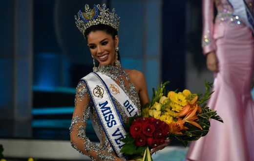 Thalia Olvino, a 19-year-old marketing student, was crowned Miss Venezuela in Caracas
