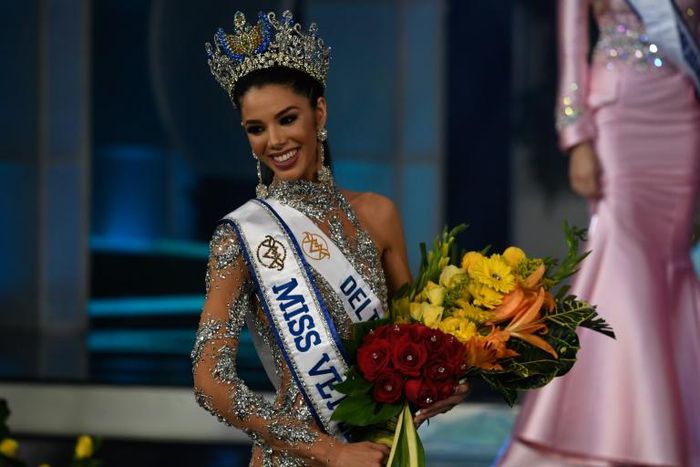 Thalia Olvino, a 19-year-old marketing student, was crowned Miss Venezuela in Caracas