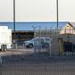A temporary facility set up to hold immigrants at a US Border Patrol station in Clint, Texas