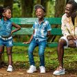 Ghanaian musician, Okyeame Kwame and his kids