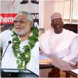Former President Jerry John Rawlings and Yusif Ibrahim