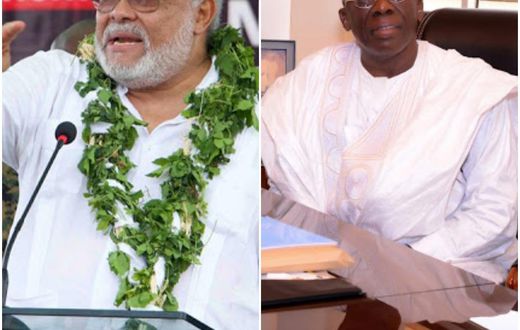 Former President Jerry John Rawlings and Yusif Ibrahim