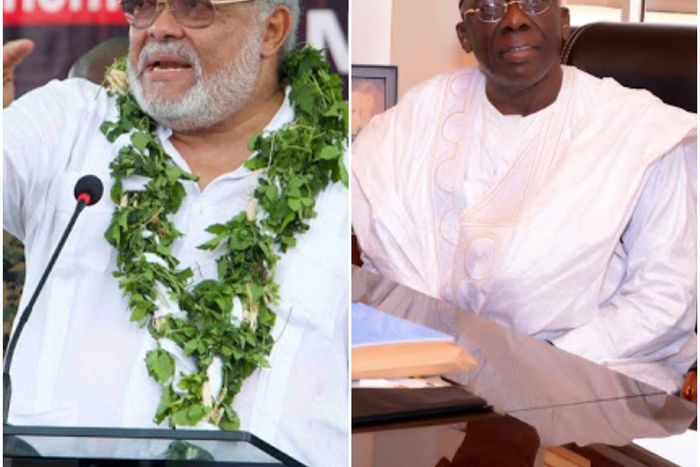 Former President Jerry John Rawlings and Yusif Ibrahim