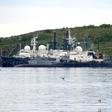 An unidentified submarine in the city of Severomorsk on Tuesday, Fourteen Russian seamen have died in a fire on a deep-water research submersible, Russia's defence ministry said on July 2, 2019.