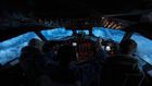 Flying into the churning belly of the beast