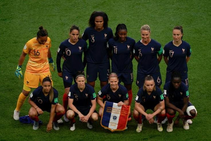 The French football team ahead of their opening World Cup match