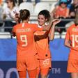 Vivianne Miedema, number 9, and Dominique Bloodworth, number 20, form part of a core of Arsenal players in the Netherland's team