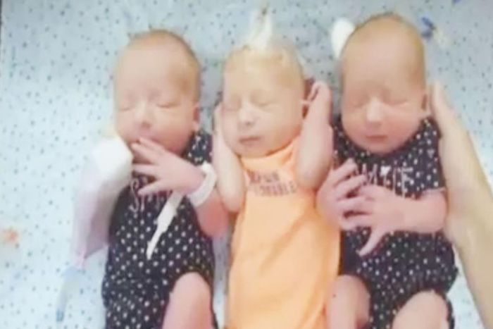 This Woman Gave Birth To Surprise Triplets
