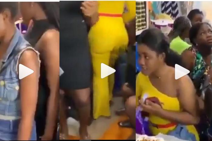 Ghanaian slay queens and lactating mothers jostle in a long queue to buy vagina sweetening charm (video)
