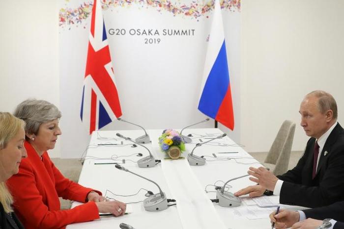 The meeting appeared to be frosty after the spy poisoning