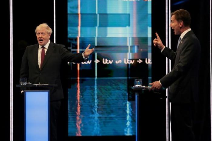 Johnson and Hunt (R) traded several barbs and Johnson did not reply to some questions Hunt had posed