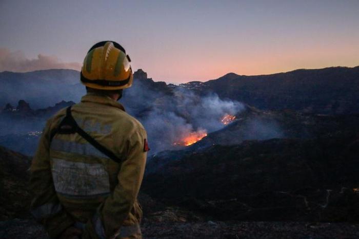 A fire raging on Gran Canaria has subsided after officials said they feared an "environmental tragedy"