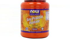 Best Soy: NOW Sports Soy Protein Isolate, Natural Chocolate