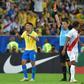 Brazil's Gabriel Jesus is distraught after seeing red in Brazil's 3-1 Copa America final victory over Peru