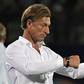 Morocco coach Herve Renard calls the shots during his side's African Cup of Nations match against South Africa