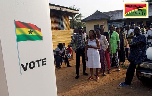 Ghanaians vote