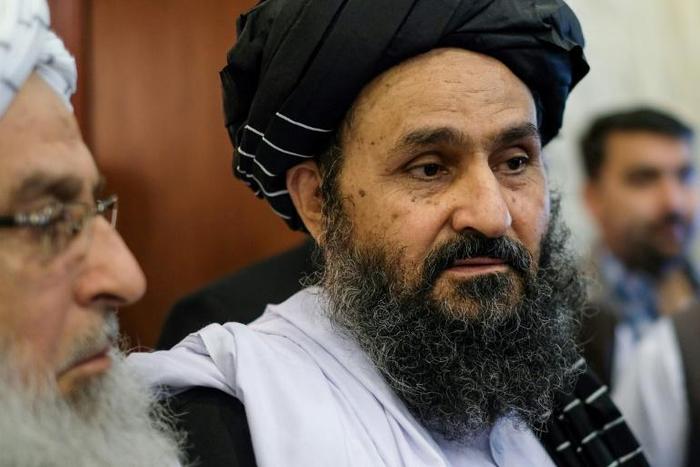 Taliban co-founder Mullah Abdul Ghani Baradar attends talks with Afghan political figures in Moscow in May 2019