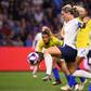Amandine Henry scoring the winning goal against Brazil that put France into the quarter-finals