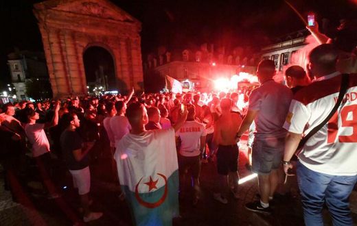 Earlier celebrations were marred by street clashes and pillaging
