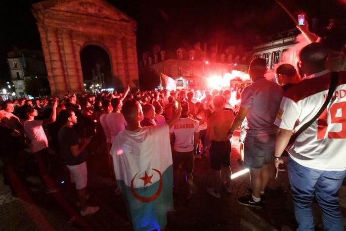 Earlier celebrations were marred by street clashes and pillaging