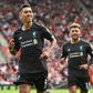 Liverpool's Roberto Firmino celebrates scoring in the win at Southampton