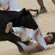 Bulls gored eight people during this year's San Fermin festival -- and others had narrow escapes
