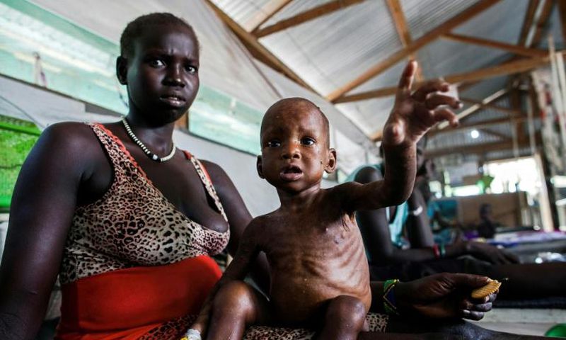 Millions of people are facing severe hunger in South Sudan as a result of the country's disastrous civil war