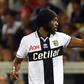 Ivory Coast star Gervinho signals his goal for Parma against Juventus in Serie A last season