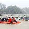 Crocodiles have been spotted hunting in the flooded streets of Vadodara