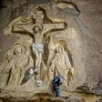 The Polish artist has spent more than two decades carving the rugged insides of the seven cave churches and chapels of the monastery with designs inspired by biblical stories