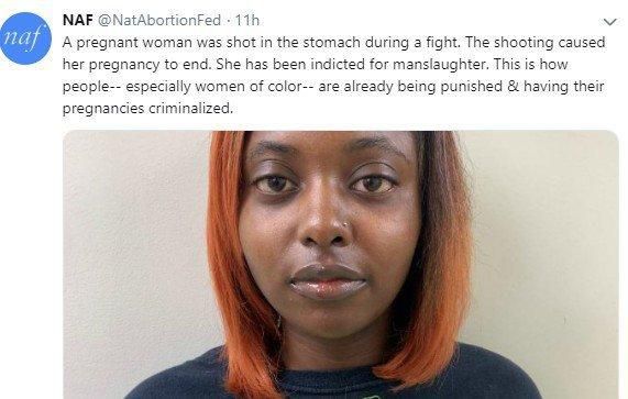 Pregnant woman arrested over death of her unborn baby after being shot in the stomach, as shooter is discharged