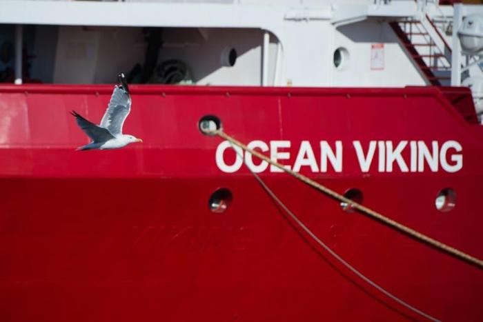 Salah, Khalil and Ibrahim, aged between 19-22, sat in a corner of the Ocean Viking vessel operated by SOS Mediterranee and Doctors without Borders as it waited for permission to dock at a port