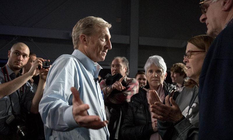 Billionaire Tom Steyer may enter the 2020 field as Rep. Eric Swalwell bows out