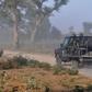 Members of the Cameroonian Rapid Intervention Force patrol on the outskirt of Mosogo in the far north region of the country where Boko Haram jihadists have been active since 2013, on March 21, 2019