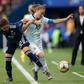 Risa Shimizu was one of two Japanese players booked for fouls on Argentina captain Estefania Banini