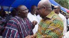 Vice-President Mahamudu Bawumia with John Mahama