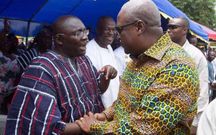 Vice-President Mahamudu Bawumia with John Mahama