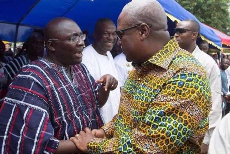 Vice-President Mahamudu Bawumia with John Mahama