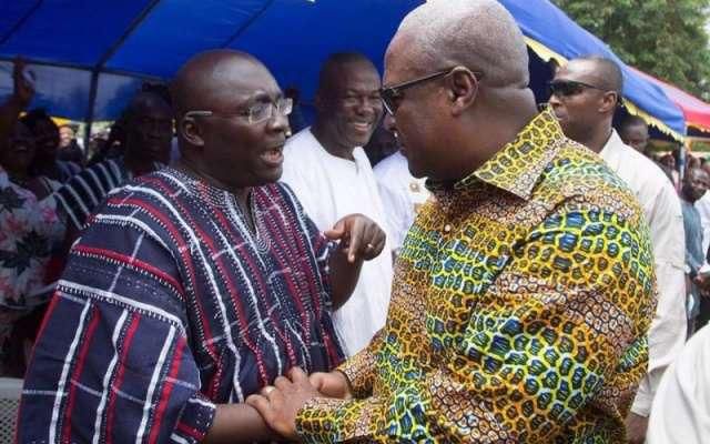 Vice-President Mahamudu Bawumia with John Mahama