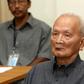 Former Khmer Rouge leader Nuon Chea during a court appearance in Phnom Penh