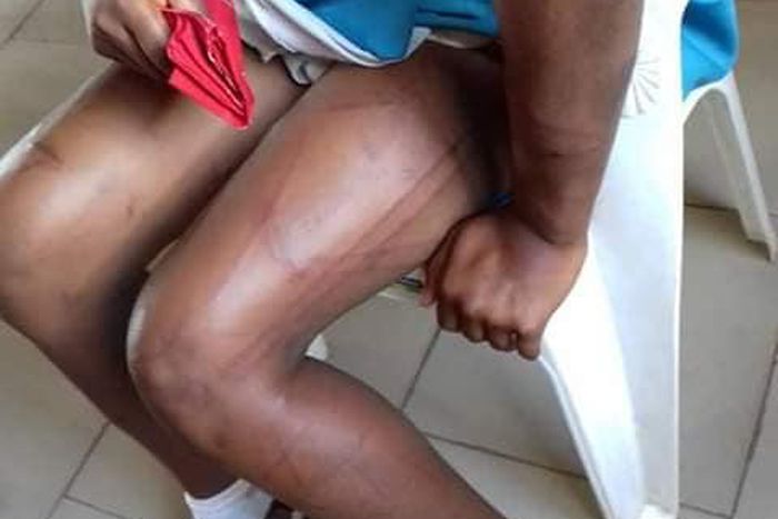 Lady flogs her househelp