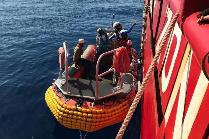 The Ocean Viking is bound for the Libyan coast, with stocks of medicine and pregnancy kits on board