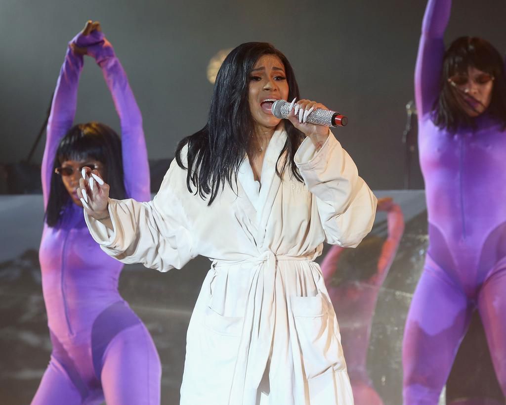 Cardi B wardrobe malfunction 2019 Bonnaroo Music & Arts Festival - Day 4